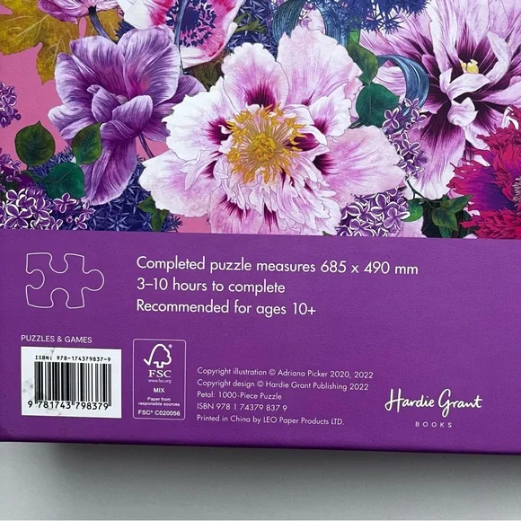 Petal 1000 Piece Jigsaw Puzzle by Artist Adriana Picker - Picture 2 of 8